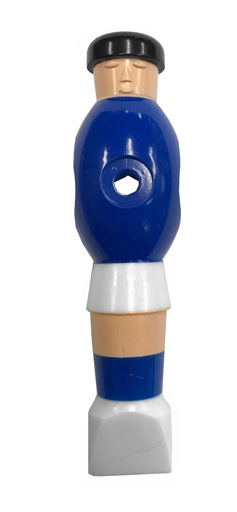 [p0517 blauw-wit] Speler Soccer Plastic Blauw