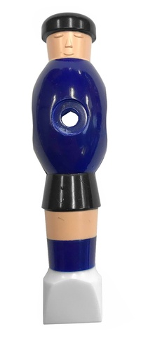 [p0517 donkerblauw-zwart] Speler Soccer Plastic Donkerblauw