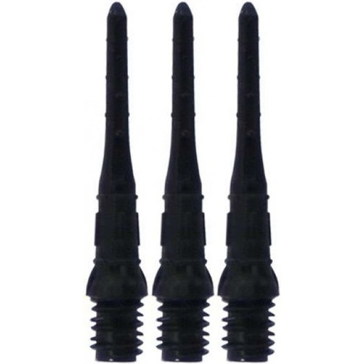 [4465 zwart] Dart Points Plastic Shot! Premium Lip per 100 pieces - black