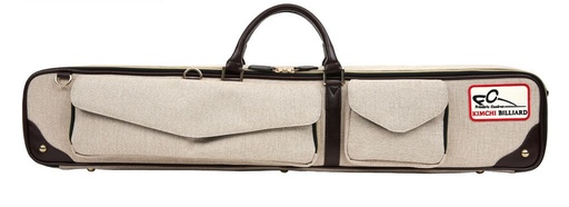 [5353 beige deluxe] Cue case in nylon/leather Frédéric Caudron 2/4 cream