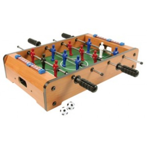 [p3652] Tafelvoetbalspel Mini hout 50 cm