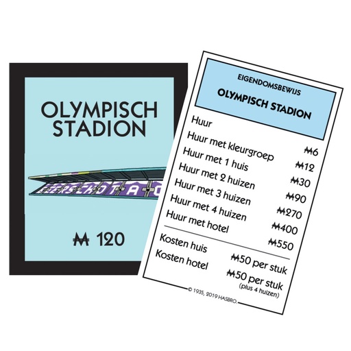 [p623 mono] Monopoly Antwerpen Uitbreidingsset: Beerschot Wilrijk - Olympisch Stadion