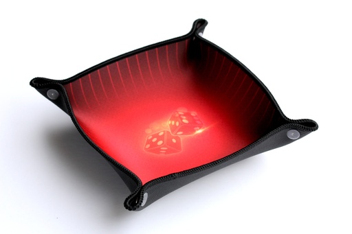 [0553 rood] Dice Tray Neoprene Ruby