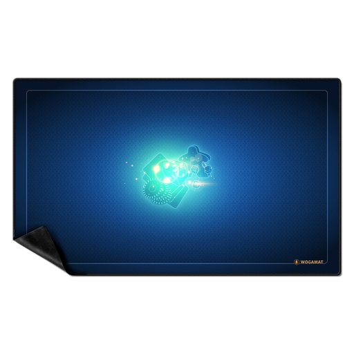 [2075 blauw] Kaartmat Universeel Antislip 60 x 100cm Blauw