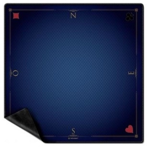 [p1358 blauw] Tapis de Cartes Prestige Anti-glissant 60 x 60cm bleu