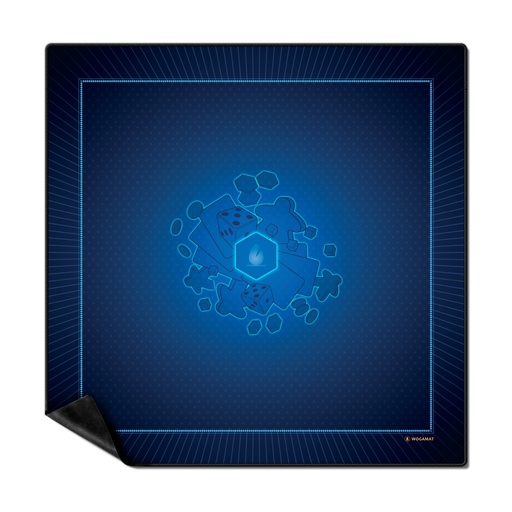 [2079 blauw] Card Carpet Universal non-slip 92 x 92cm blue