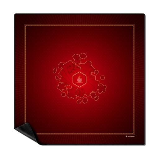 [p2079 rood] Tapis de Cartes Universel Anti-glissant 92 x 92cm Rouge