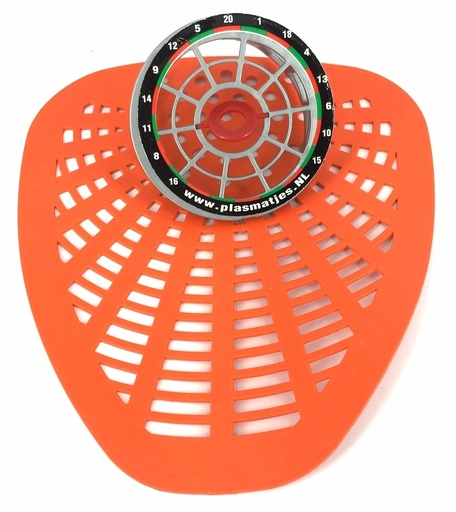 [p0648 oranje] Tamis pour Urinoir Fléchettes orange