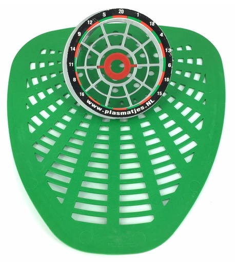 [648 groen] Tamis pour Urinoir Fléchettes vert