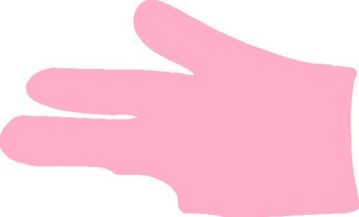 [p5449 roze] Handschoen standaard roze