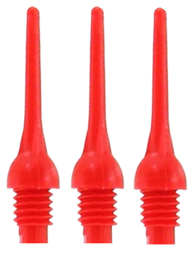 [p4462] Dart Plastic Punten Ball Point per 100 stuks - rood