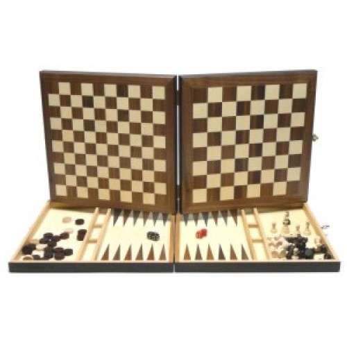 [p2063] Schaak-dam-backgammon-cassette