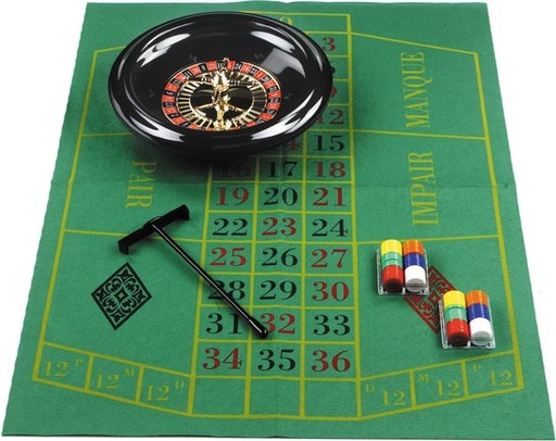 [p2227] Set jeu de Roulette + Black Jack 30cm