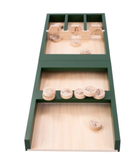 [2444 Dino] 2-Delige Sjoelbak voor Kinderen - Dino