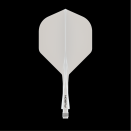 [p6044 - wit] Dart Shaft+Veer Fusion Kort - wit