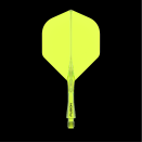 [p6044 - geel] Dart Shaft+Veer Fusion Kort - geel