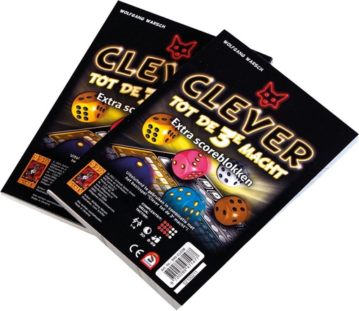 [2767-clever 3 BLAD] Clever tot de 3e macht- Extra scoreblokken