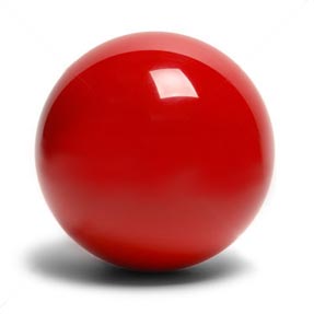 [p7360] Bal Snooker los Rood 52,4mm Super Crystalate 