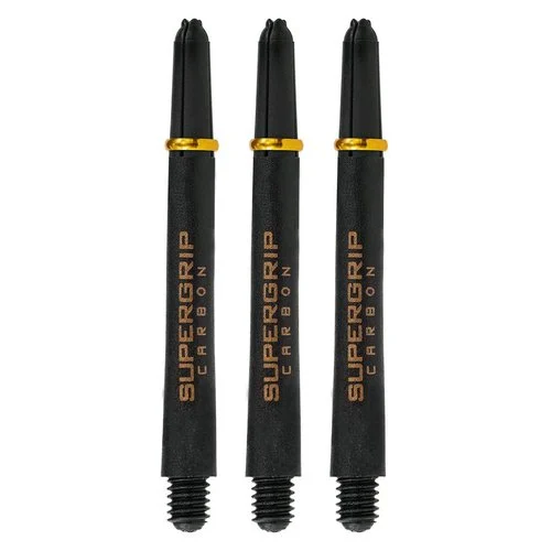 [4907 carbon-Goud] Shaft Harrows Supergrip Midi zwart-Goud