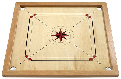 [p4374] Carrom Vingerbiljart Mango 82x82cm
