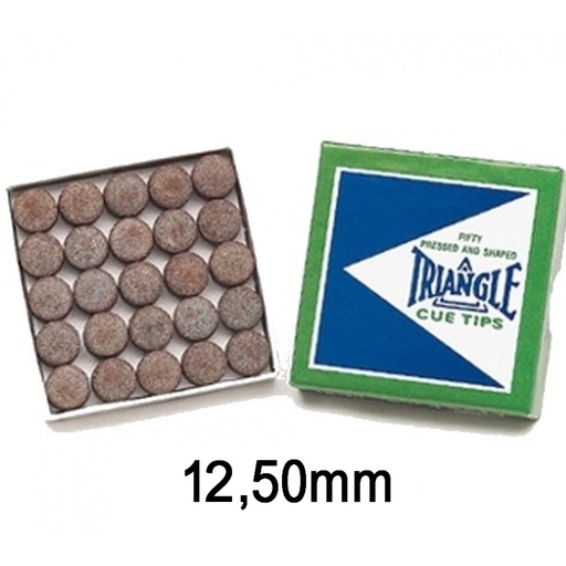 [4237] Cue Tip Triangle 12,50mm/50 pieces