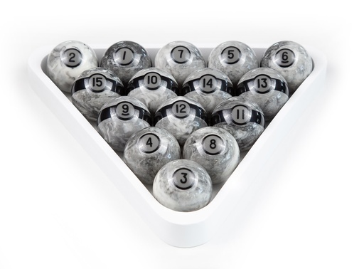 [p7713] Ball Set Pool 57,2mm Stone Marble