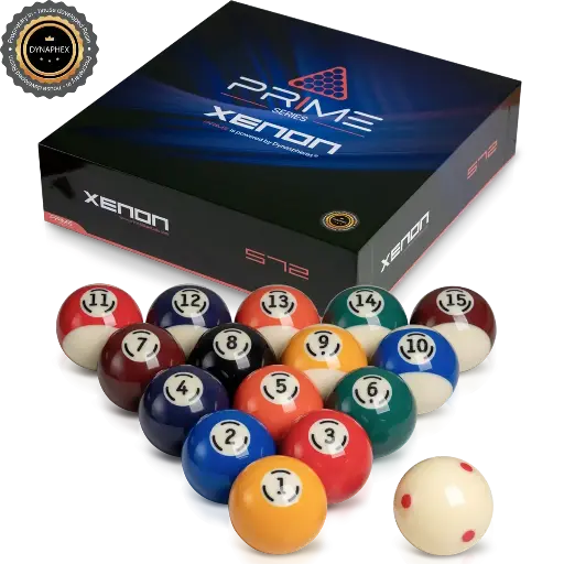 [p7715] Jeu de Billes Pool 57,2mm Dynaspheres Prime Xenon