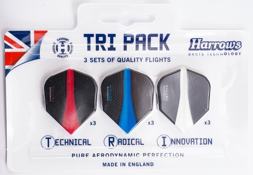 [p7782] Dart Veer Harrows Retina Tri Pack - 3 Sets