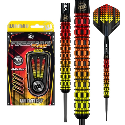[p07839] Winmau Firestorm Flame Straight 90%