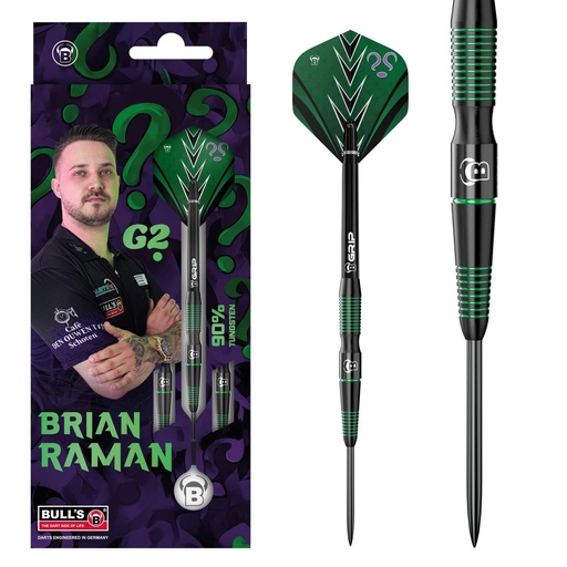 [07946] BULL'S Brian Raman G2 Steel Dart