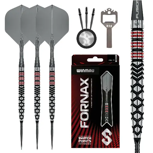 [07958] Winmau Firestorm Flame Straight 90% (kopie)