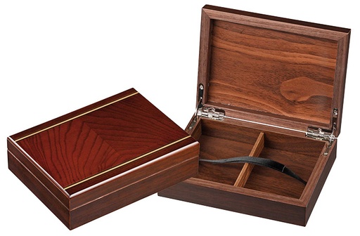 [2062] Philos houten opbergbox voor speelkaarten