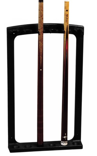 [p4096 zwart] Porte-queue SAM Turin Mural Plastique 6 queues Noir