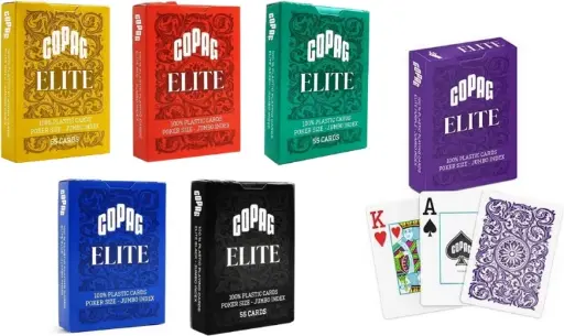 [08073] Pokerkaarten Copag 100% plastic Jumbo - 2 index