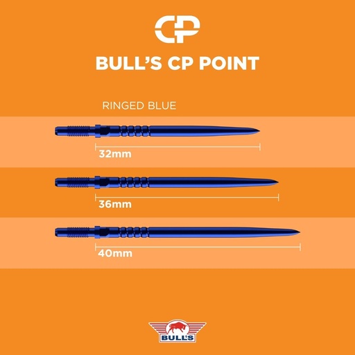 [08120] Bull’s CP Ringed Grip Points blue
