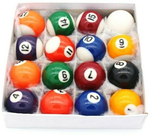 [08149] Pool Ball Set 50.8 mm – Complete Set for Pool Tables