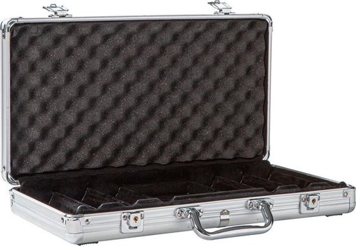 [8160] Mallette de Poker en Aluminium Vide pour 300 Jetons – Valise de Rangement Robuste