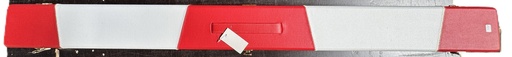 [08241] Koffer 3/4 Snooker Keu leer Rood/wit