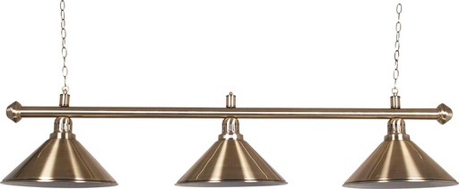 [3629] Lampshade 3-Clocks brass brushed