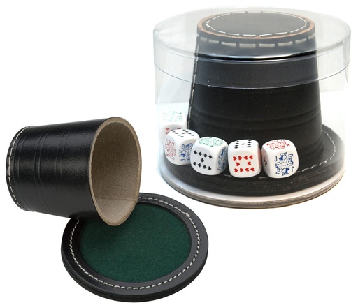 [p0586] Poker Dice complete game - Chapeau