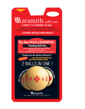 [p5651] Pool Champion Aramith Training Bal + Boek
