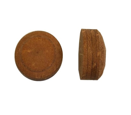 [3097 M] Cue Tip Layered Brown 13mm Medium