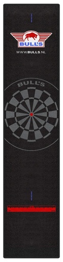 [4963] Dart Mat Tapijt Bull's Zwart - 300cm x 65cm