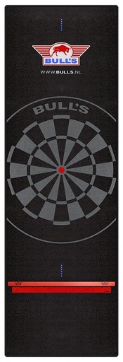 [5364] Darts Carpet Mat Bull's Black Oche 300x95cm