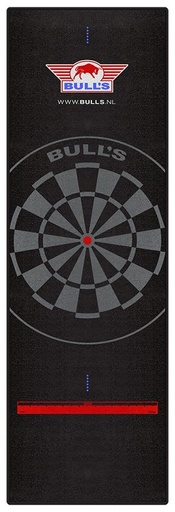[p2934] Dart Mat Tapijt Bull's Zwart 300x95cm