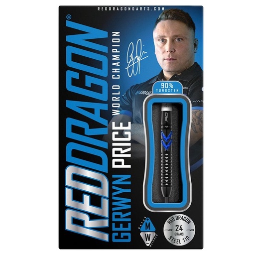 [p5613] Fléchettes Red Dragon Gerwyn Price Blue Ice SE