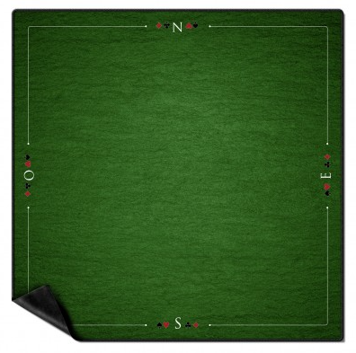 [p2082] Tapis de Cartes Prestige Anti-glissant 78 x 78cm vert