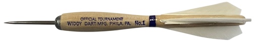 [5953] Fléchettes Belges en bois Widdy No.1 Official Tournament Darts blanc