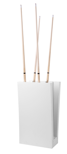 [p3962] Cue Rack Tulipo for 8 cues - white