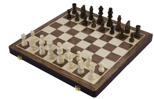 [p1299] Chess-backgammon cassette -30cm X 30cm